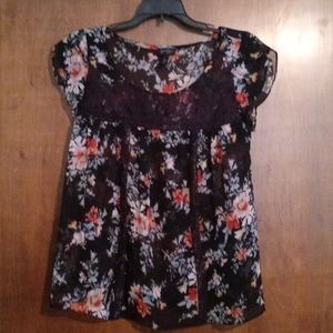 Jessica Simpson sheer blouse